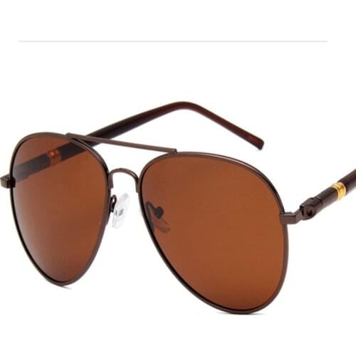 Aviation Frame Quality Oversized Spring Leg Alloy Men Sunglasses Polarized Brand Design Pilot Male Sun Glasses Driving