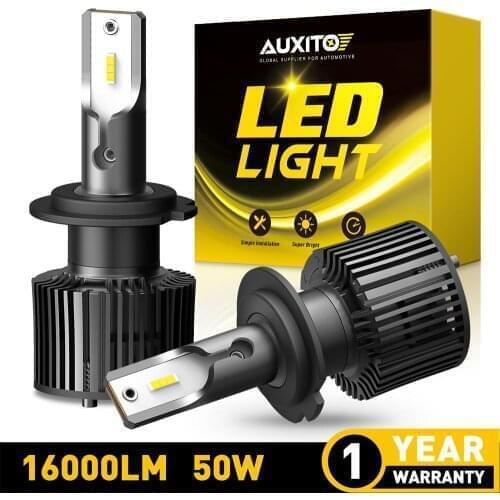 2x 16000LM H7 LED Canbus Bulbs H8 H9 H11 HB3 9005 HB4 9006 LED H4 High beam Headlights For Ford Focus 2 3 1 F150 F250 Fiesta 12V