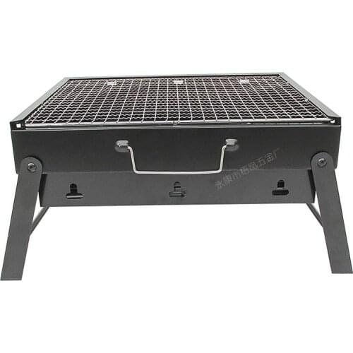 Outdoor barbecue grill camping folding barbecue rack portable charcoal barbecue rack stove camping