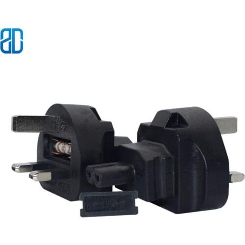 UK TO C7 UK BS1363 Plug to IEC320 C7 AC Power Adapter Connector Converter Male To Female Socket Conversion Plug 16A 250V