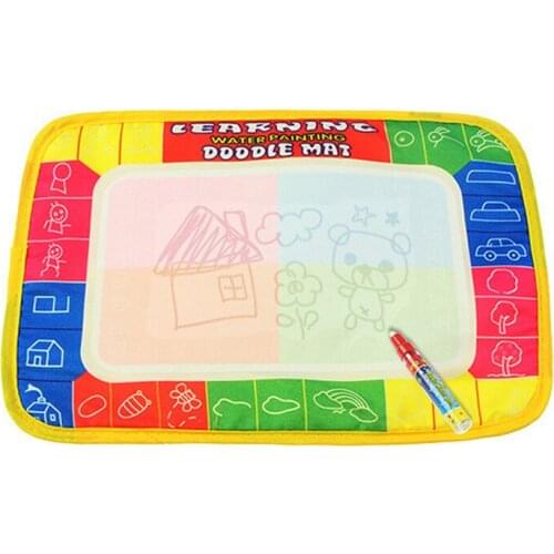 Magic Water Painting Drawing Cloth With Doodle Water Pen Painting Mat For Children Early Education Drawing Toy Board 29*19cm