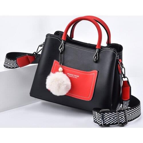 Women Bags Female Handbag Shoulder Bag for Ladies 2021 New Crossbody Bag Pu Leather Top-handle Bag Panelled Luxury Messenger Bag