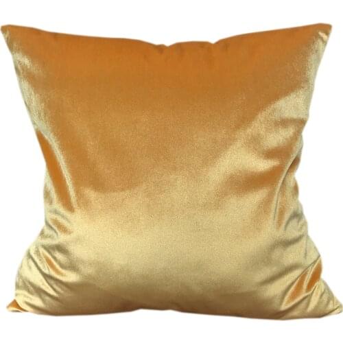 CURCYA Winter Velvet Pillow Covers Soft Big Cushon Cases Large Sofa Bright Yellow Throw Pillow Cover Fashion Nordic Home Decor