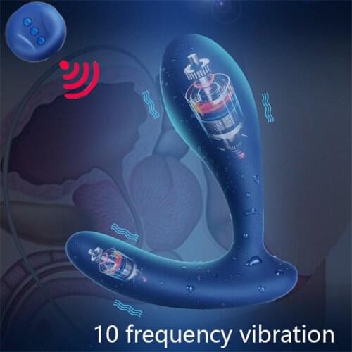 10 Frequency Vibration Anal Plug Prostate Massager Butt Plug Male Prostate Vibrator Adult Erotica Toys Anal Dildo For Men Woman