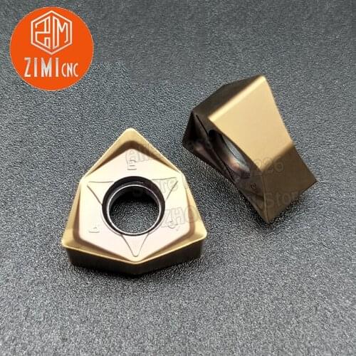 10pcs WNMU080608-GM Carbide Inserts Fast Feed Milling Insert For Double-sided Milling Plane MFWN90 Re-cutting Cutter Head