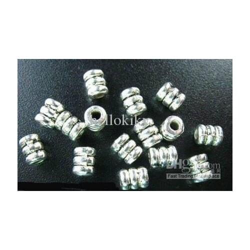 2250Pcs Tibetan silver screw tube spacer beads A158