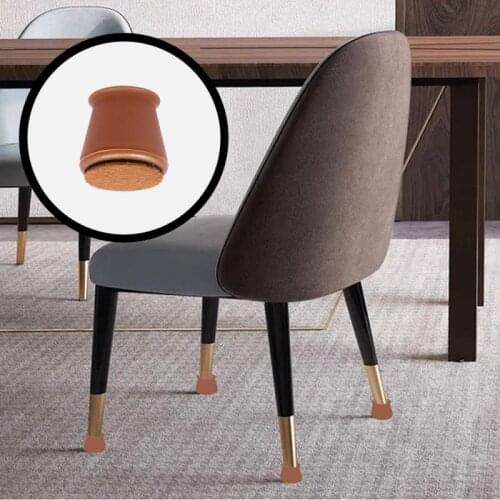 4PCS/SET Table Chair Leg Silicone Cap Pad Non-slip Protector Furniture Table Feet Cover Floor Foot Bottom Cover Pads