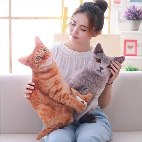 70 cm Creative simulation 3D pillow cat stuffed toys doll Children gift birthday gift dolls