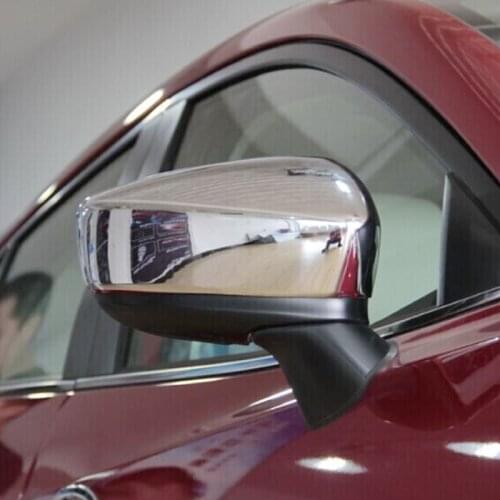 ABS Chrome For Mazda 3 Axela 2014 2015 2016 2017 Accessories Car rearview mirror cover frame Cover Trim Car Styling 2PCS