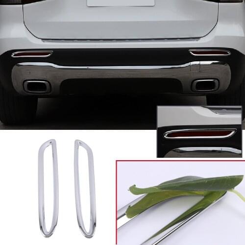 For Mercedes-Benz GLB Class 2019 2020 2021 Accessories ABS Chrome Rear Tail Fog Light Lamp Cover Trim Car Styling