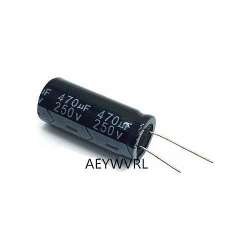 Free shipping 250V 470UF Aluminum Electrolytic Capacitors 18*40MM 470UF 250V