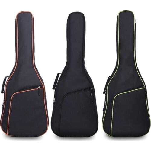 40/41inch Oxford Fabric Electric Guitar Case Colorful Edge Gig Bag Double Straps Pad 8mm Cotton Thickening Soft Cover Backpack