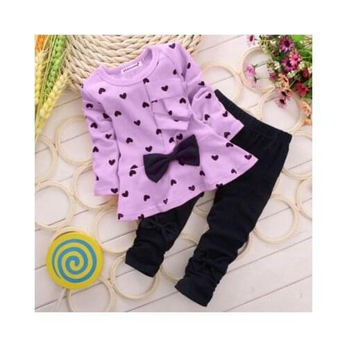 Childrens Clothing Baby Girls Clothes Cotton Long Sleeve Tops Pants Newborn Baby Boys Outfits Jogging Kids Suits Pajamas 2pcs