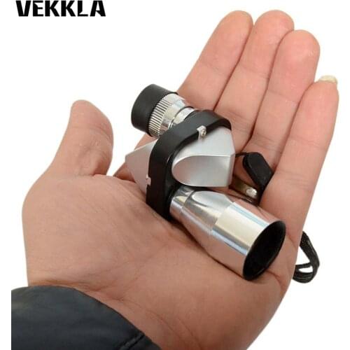 Focusing 7X Magnification telescope mirror Mini Pocket Reduce Radiation 8x20 HD Corner Optical Monocular Telescope Eyepiece