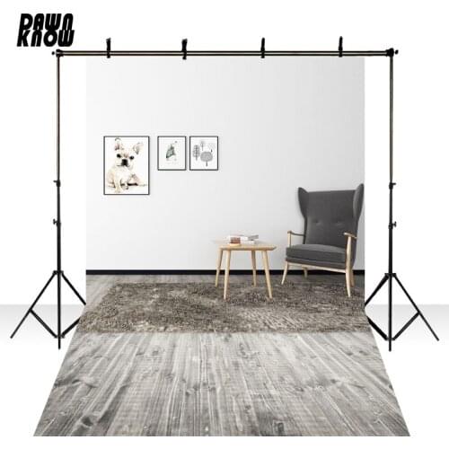 DAWNKNOW Indoor Photography Background Floor Chair Photocall Polyester Children Backdrops For Wedding Photo Studio lv1811