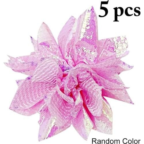 5PCS Random Color Cat Toy Crinkle Sound Toy Cat Funny Interactive Toy Kitten Ball Toy Pet Mylar Ball for Cat Training Toys