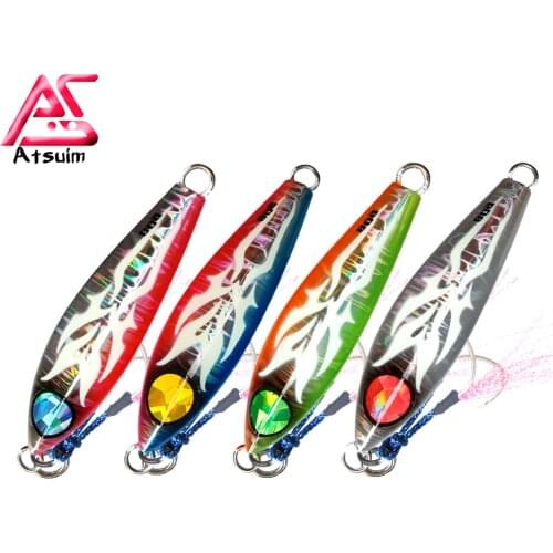 AS Leurre Slow Jig Lure Fishing 80g120g150g200g Hooks Sinking Metal Fish Pesca Saltwater Artificial Hard Baits Tackle Angler