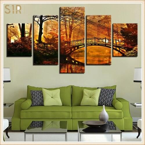 Beautiful Scenery HD Printed 5 Piece Canvas Art Scenery Painting Wall Pictures for Living Room Home Decor Anime Poster Wall Art