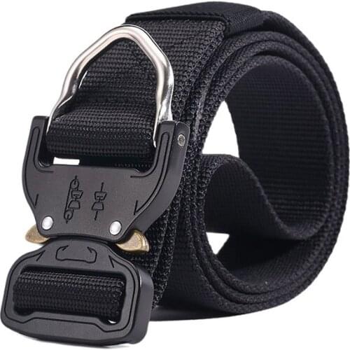 Male Tactical belt military Canvas white buckles Belts Outdoor Tactical Belt mens Military Nylon Belts Army ceinture homme 47