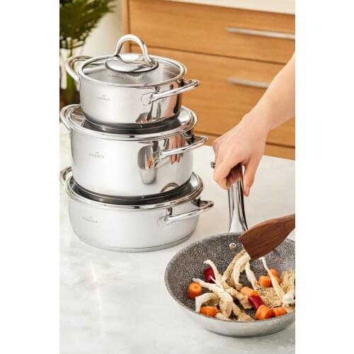 Conqueror 7 Piece Steel Cookware Set