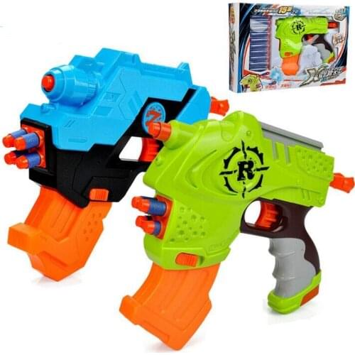 2016 new childrens educational toys water gun soft gun 2 in 1 model to stimulate the upscale toy gun safety Free Shopping #46