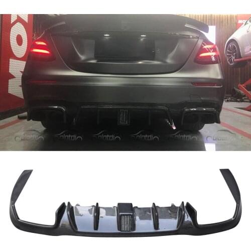 OLOTDI Car Tuning Carbon Fiber Rear Spoiler Back Lip Diffuser for Mercedes Benz E Class W213 AMG E43 E63