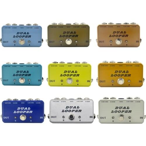 Guitar True-Bypass AB Looper Pedal switcher box 2 channel pedal acoustic guitar accessories free shipping