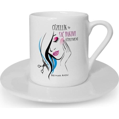 Personalized Beauty and Hair Care Öğretmeni Turkish coffee Cup