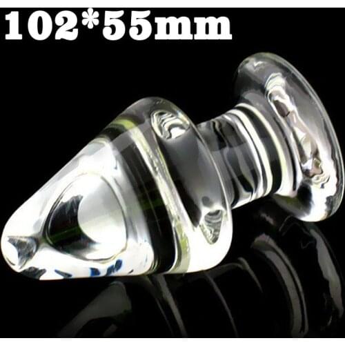 Transparent glass butt plug anal plug sex toys for woman buttplug adult anus masturbator anal dilator expander g spot stimulator