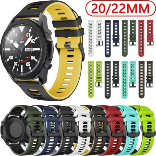 20 22mm Band For Samsung Galaxy watch 3 45mm/Active 2/Gear S3 Frontier/huawei watch gt 2/2 pro/Amazfit GTR 47mm/42mm Watch Strap