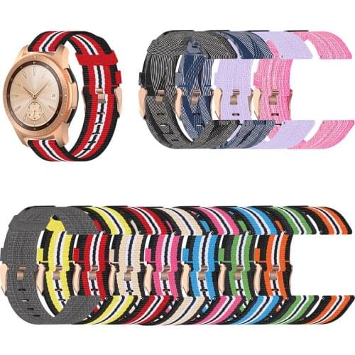 20mm Universal Nylon Denim Watchband Wrist Strap Watch Bracelet for Garmin Vivomove3 for Samsung Gear for AMAZFIT BIP Watch