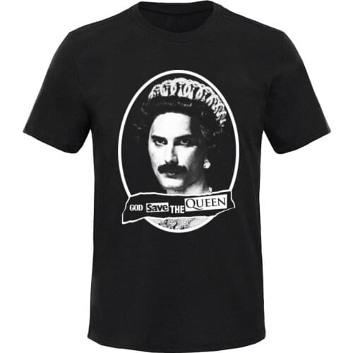 Luxury Men Tshirt God Save The Queen Top Cotton T-shirts Punk Rock Band Tee Shirts 90s Retro Custom Character Tops Hip Hop Style