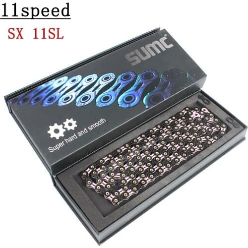 SUMC SX11SL 116L 11 Speed Bicycle Chain with MissingLink for Mountain/Rod Bike Parts