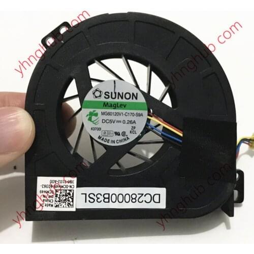 SUNON MG60120V1-C170-S9A Server Laptop Cooling Fan DC5V 0.26A 4-Wire
