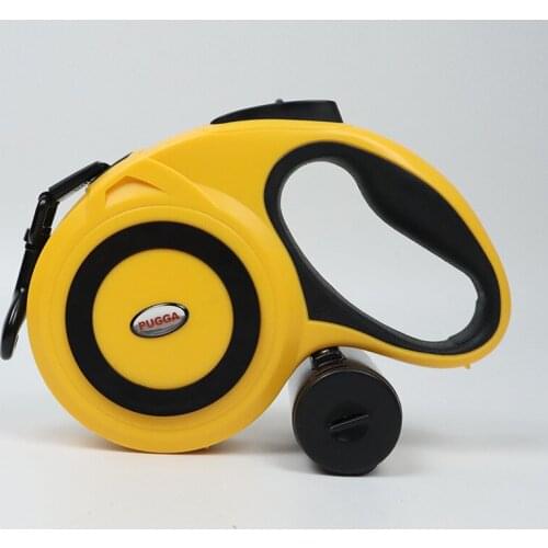 Pet leash retractable medium and large dog reflective dog walking leash pull strap