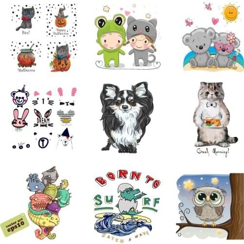 Iron-on Transfers for Clothing Patches Clorhing Stickers Stripe Dress Diy Cute Applique Vinyle Adhesive Flex Fusible Transfer C