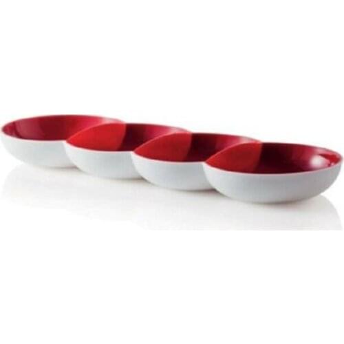 Tupperware Allegra Pearl Red Service Bowl, Service Bowls Quartett, Berrak Confectionary Without Cover Red