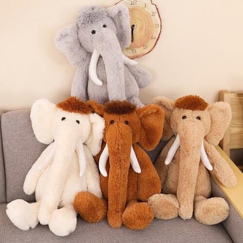1PCS 70CM long-nosed elephant plush toy large soft simulation animal plush stuffed doll home decor for boys girls birthday gifts