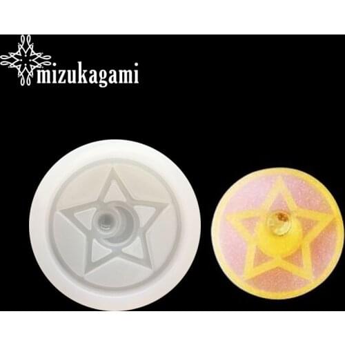 1pcs UV Resin Jewelry Liquid Silicone Mold Circular And Stars Resin Molds For DIY Necklace Pendant Charms Making Jewelry