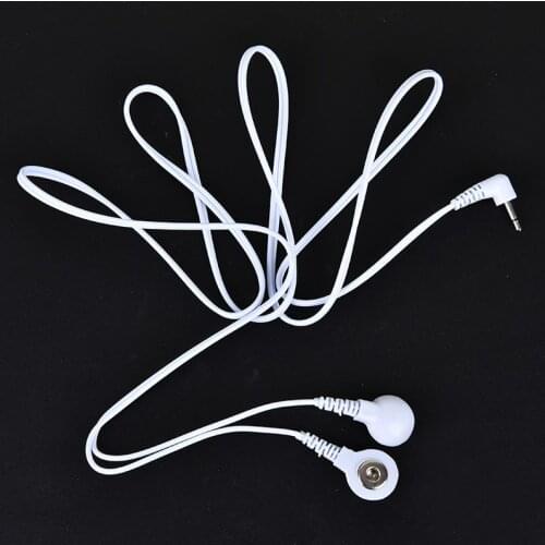 2-way Electrode Lead Wires Connecting Cables Body MassageItem for Digital TENS Therapy Machine Massager Electrode Wire Plug
