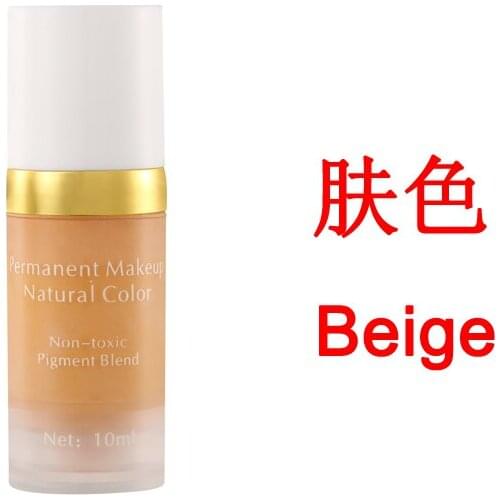 2pcs/set permanent makeup pigment cosmetic manual 3d eyebrow tattoo vacuum sterile ink microblading pen 10ml beige