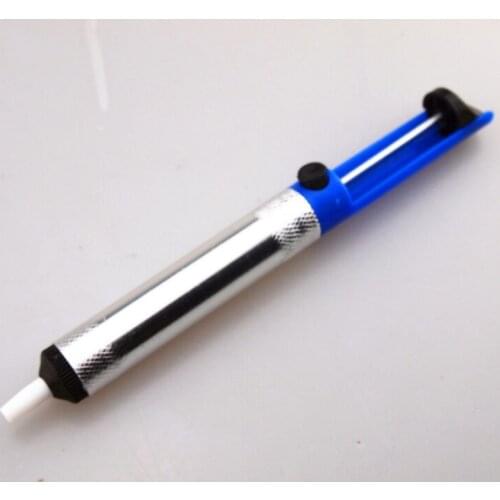 200Pcs Aluminium Solder Sucker Desoldering Pump Tool Removal Device Blue Vacuum Soldering Iron Desolder