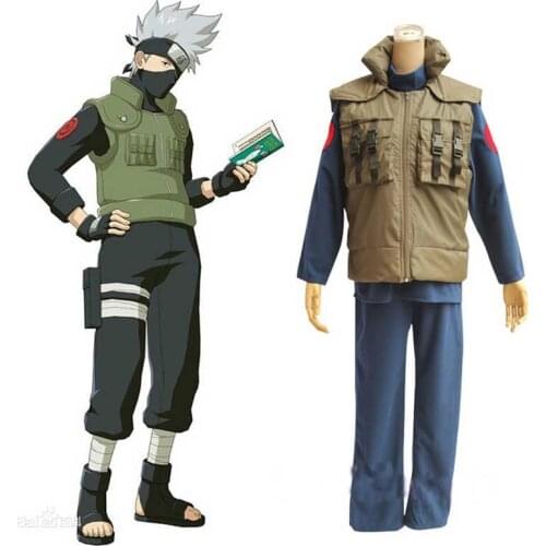 2019 Naruto Cosplay Costume Hatake Kakashi Clothing Haruro Sakura Outfit Japan Hot Anime Costume Vest Tops Pants Unisex Uniform
