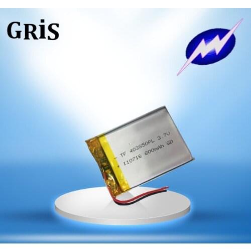 3.7V polymer lithium battery 403850 800MAH repeater point reader MP4 car navigation 404050