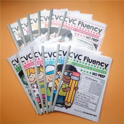 319 Pcs/Set English Phonics Nature Spell CVC Words Class Games To Consolidate Workbook Homework Paper Topics In North America