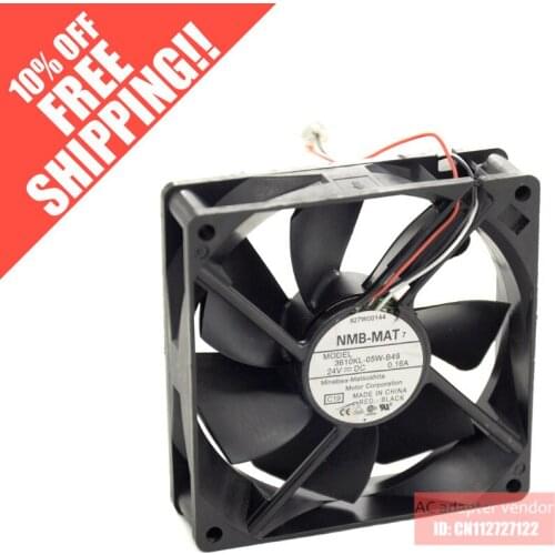 3610KL-05W-B49 24V 0.16A NMB-MAT NMB 92*92*25 3 wire cooling fan