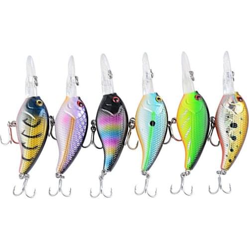 3D simulation fisheye floating water sub-bait long tongue mouth plastic hard bait blood tank hook bionic bait cocked mouth