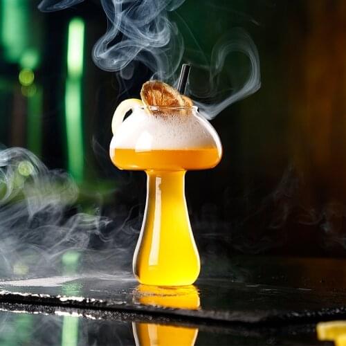 3D Swamm DIY Molecule Cocktail Party Cup Homemade Flip Sour Bar Mushroom Wine Glass TIKI Sorbet Cheap Funny Beer Glass Wholesale