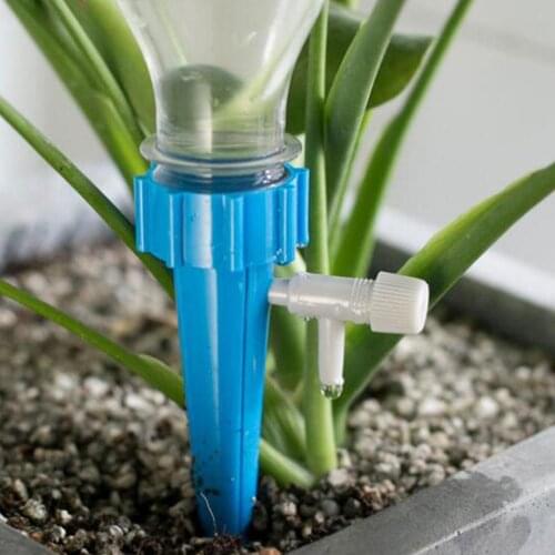 4PCS Automatic Self Watering Stake Plant Waterer Adjustable Bottle Cap Drip Spikes Vacation Flower Irrigation Drip Kits