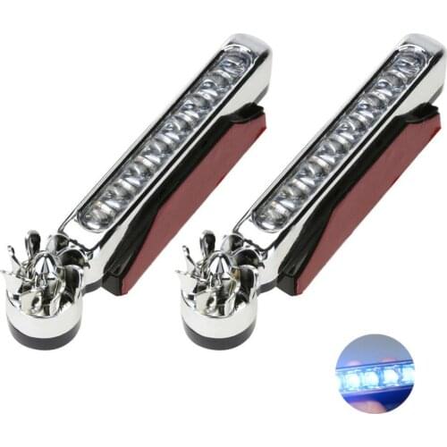 80% HOT SALE 2Pcs Wind-Power Car Auto Styling DRL Day Time Running Signal LED Light Lamp Automotive Exterior Decorative Lights